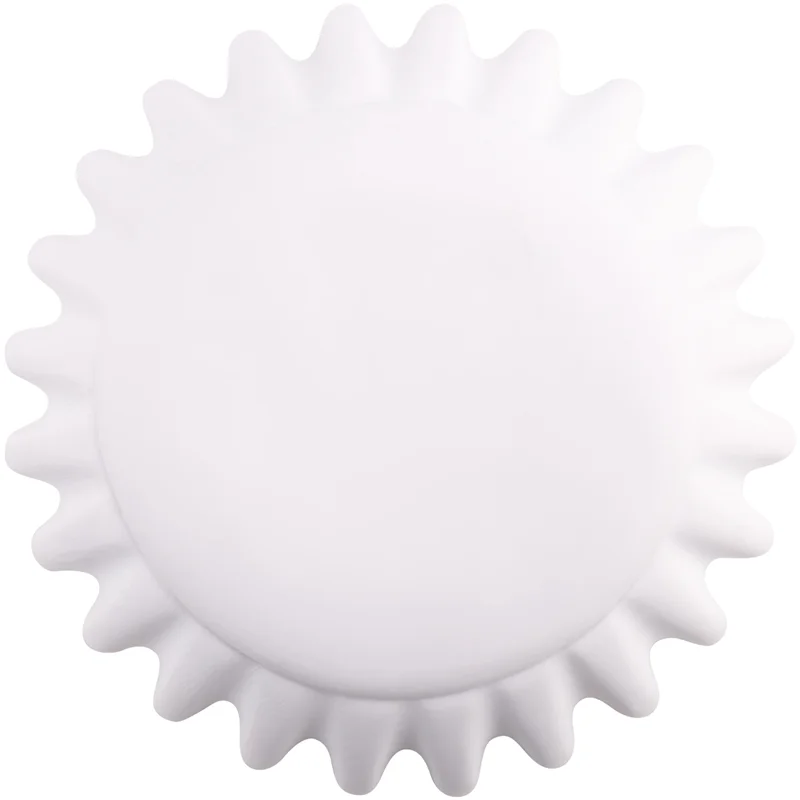 

BHBD-Fluted Ruffle Decorative Bowl - Home Decor Accents For Living Room Styling Coffee Table Bookshelf And Console Large-A Durab