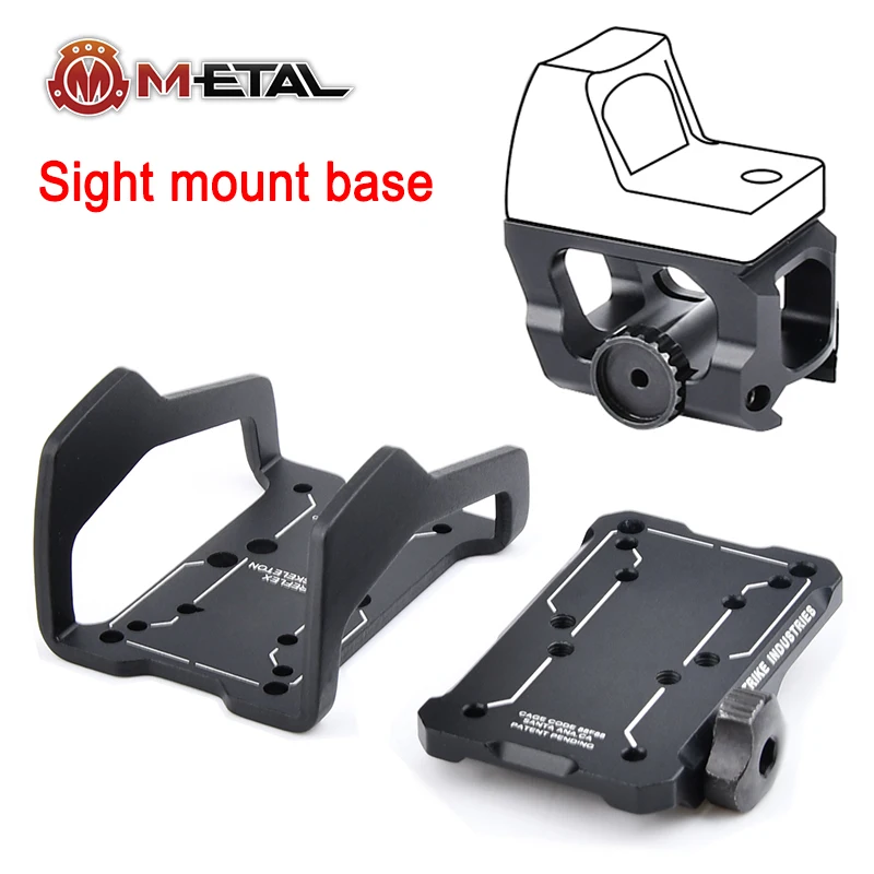 Airsoft Rifle Scope Mount LEAP 04Tactical metal RMR Red Dot Sight mount Riser mount accessorio Fit 20mm Rail Sight Mount RMR Base