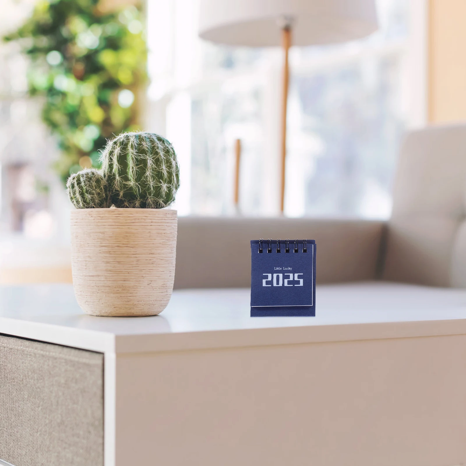 Flip Desk Calendar Ornaments Home Decor Creative Coil Planner 2025 Paper Mini Standing Desktop Student