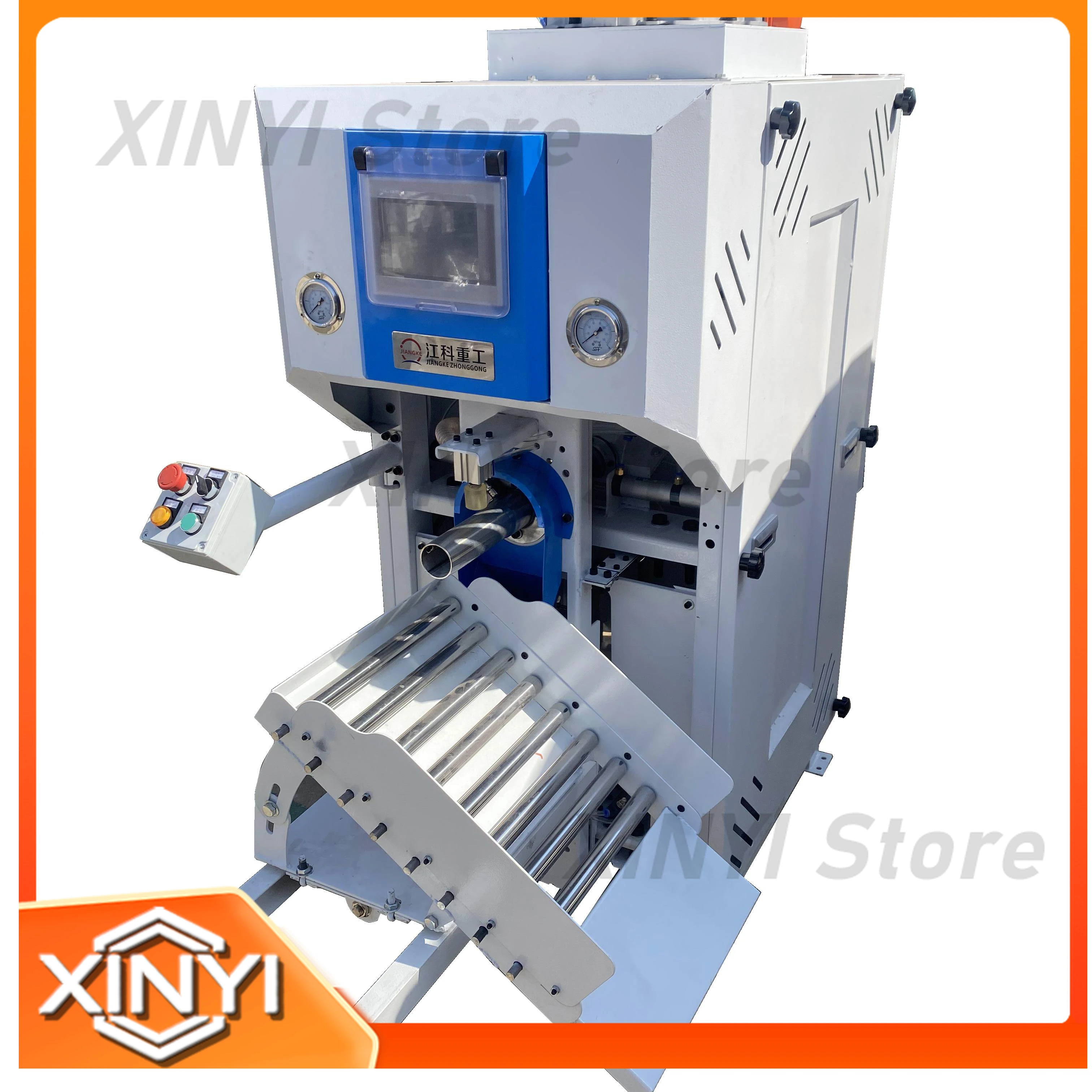 Automatic Powder Packaging Machine Pneumatic-Driven for Food Beverage Paper Cans Core Components Motor PLC New Condition