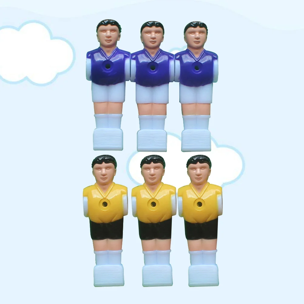 

8pcs Table Football Players Premium Plastic Mini Soccer Figures Tournament Style Replacement For Football Puppet Accessory