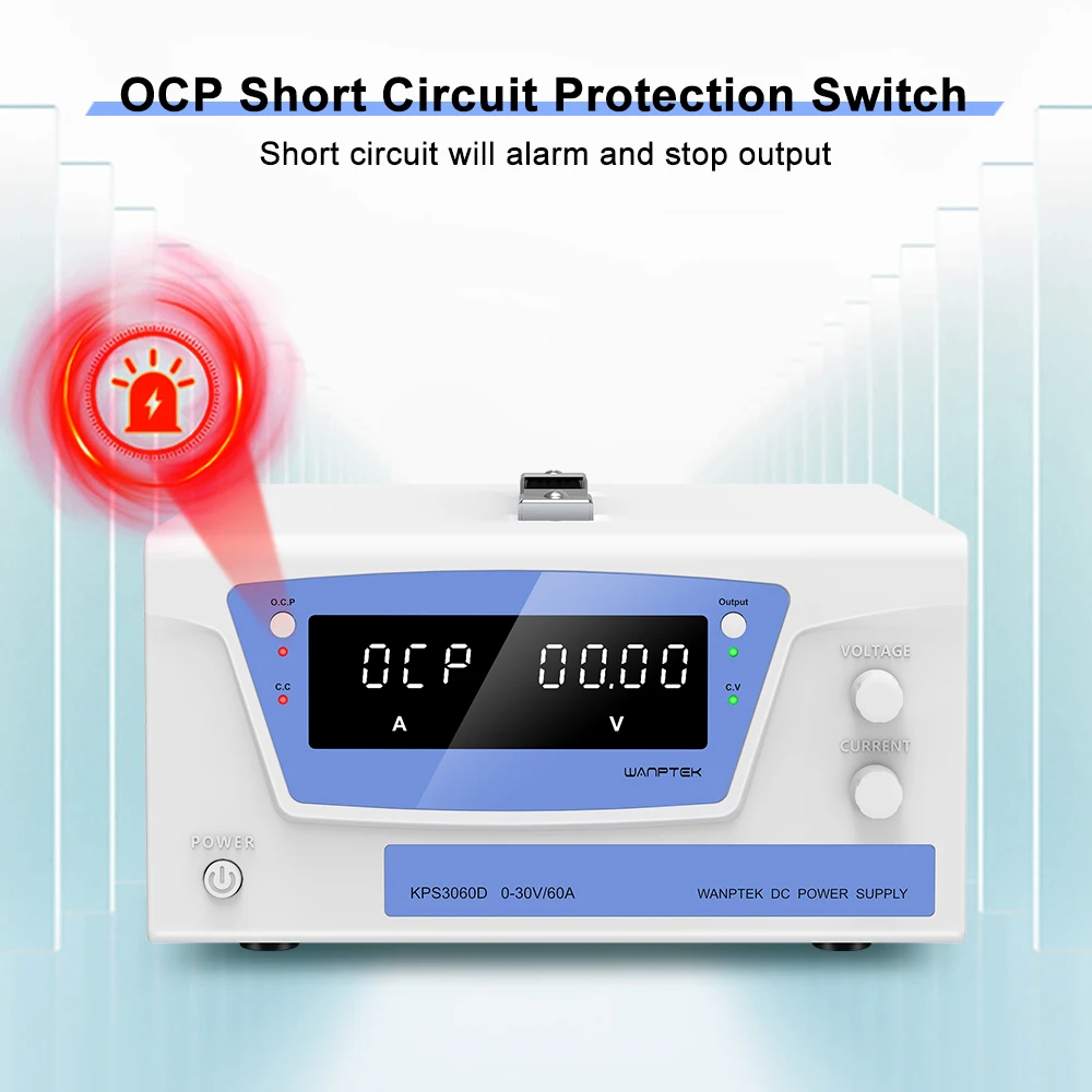 Das experimentelle Netzteil MSKPS3060D mit hoher Gleichstromschaltung 30 V/60 A ist für den Labortest-Unterrichtstest geeignet