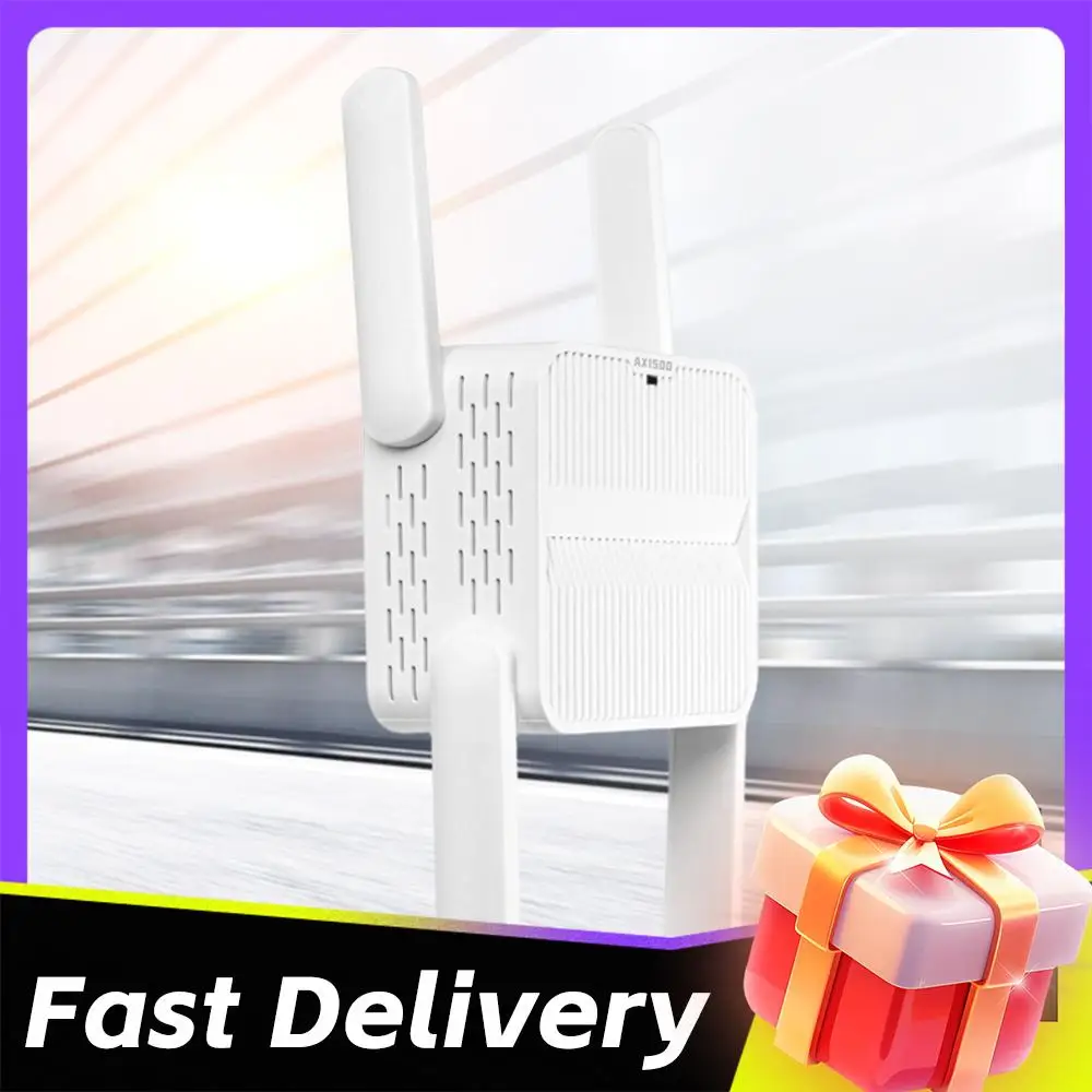 

Усилитель Wi-Fi 6, репитер, расширитель диапазона 1500 Мбит/с, двухдиапазонный 2,4 ГГц/5 ГГц, усилитель сигнала Wi-Fi с 4 антеннами 2 дБи, увеличенный радиус действия