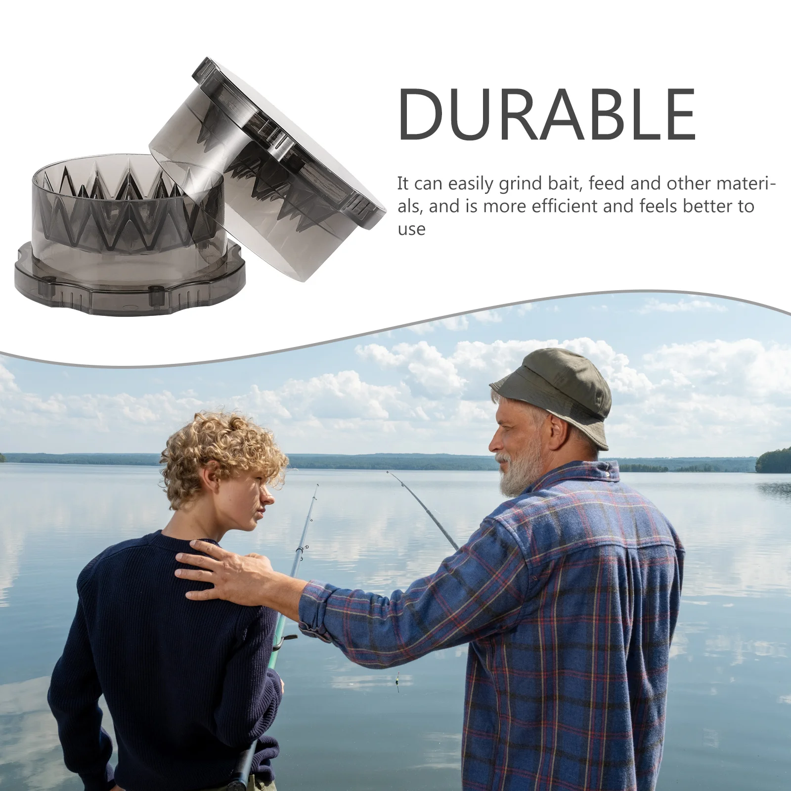 

Boilie Baits Crusher Sturdy Plastic Bait Grinding Box Efficient Carp Fishing Accessories Manual Fishing Bait Crusher