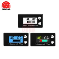 DC Battery Voltmeter DC 8V-100V Capacity Indicator Power Meter Lithium LiFePO4 Lead-acid Cell 12V 24V 48V for 6133A LCD Battery