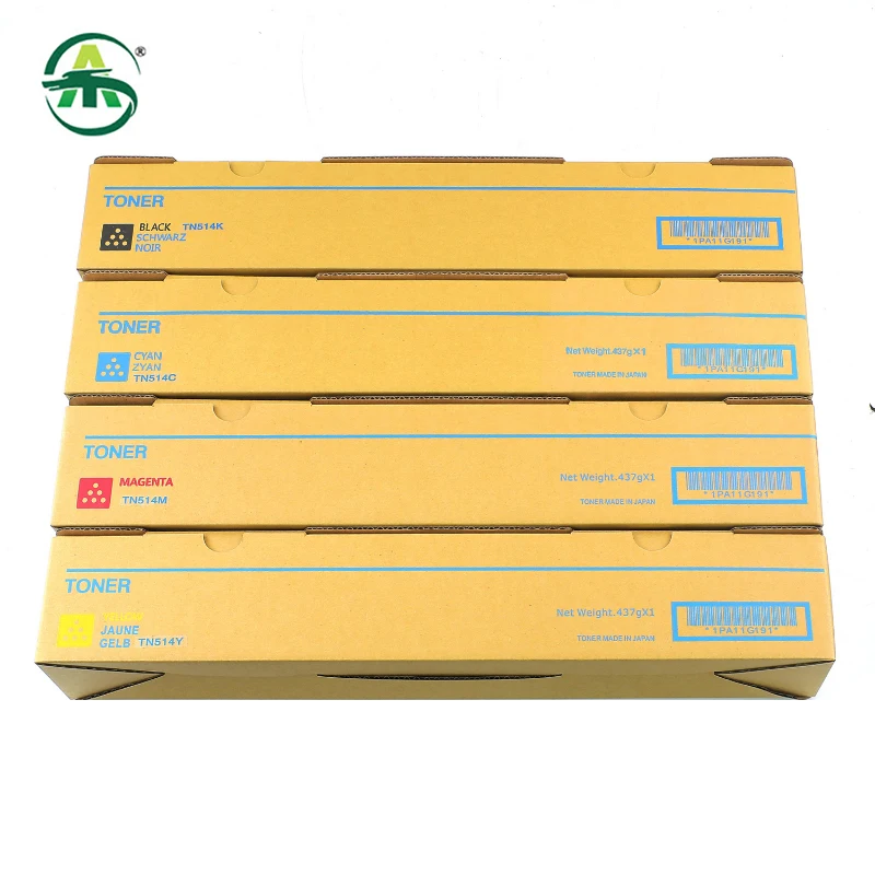 1PC BK500g CMY400g TN TN514 Toner Cartridge For Konica Minolta C458 558 658 Toner Powder Copier Supplies Compatible