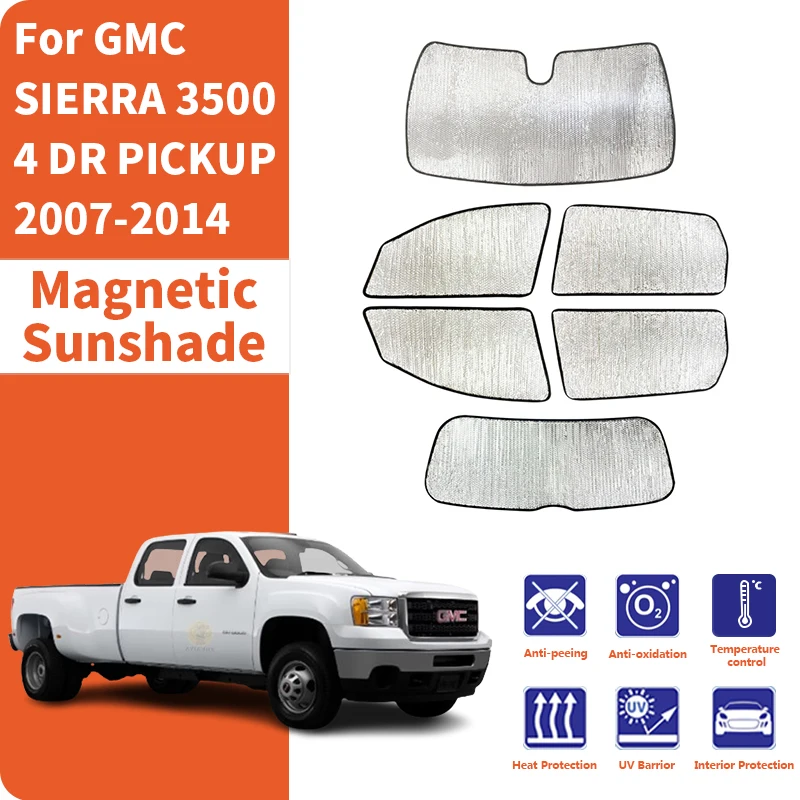 

Солнцезащитные шторки для окон автомобиля, анти-УФ, для GMC SIERRA 3500 4 DR PICKUP 2007-2014
