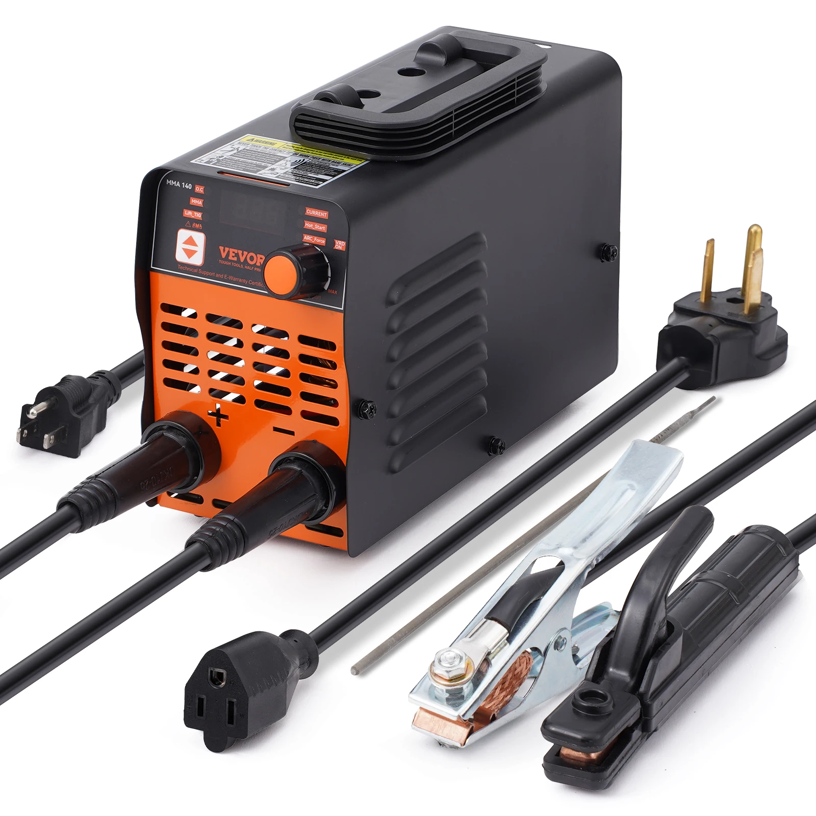 VEVOR Stick Welder 140A/160A/200A ARC/Lift TIG 2-IN-1 Welding Machine with IGBT Inverter Portable MMA Welder Machine Hot Start