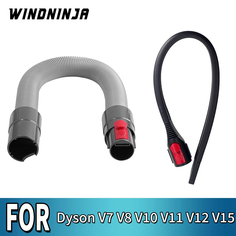 For Dyson V7 V8 V10 V11 V12 V15 Extension Hose Flexible Crevice Tool Flat Suction Nozzle Head Vacuum Cleaner Accessories