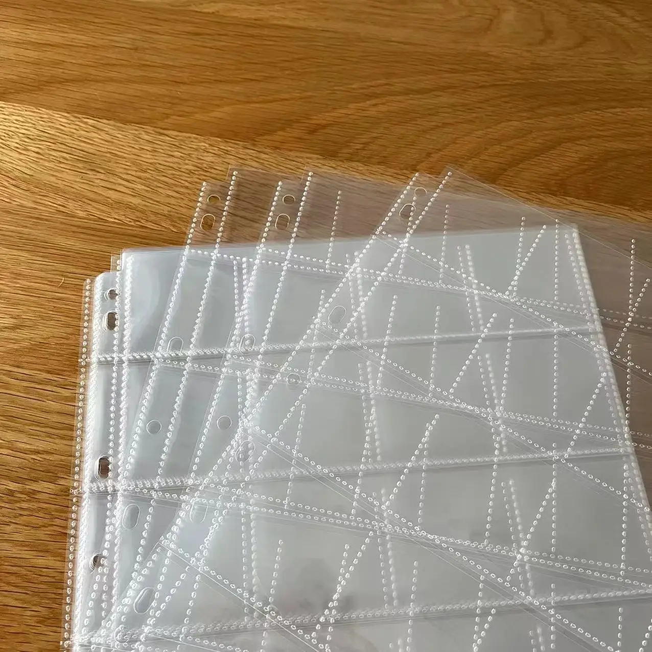 2x2 Coin Album Sleeves A4 5x5 Coin Binder Sleeves Clear Refill Pages with 20 Pockets Loose Leaf Coin Holder Protector Clear PP