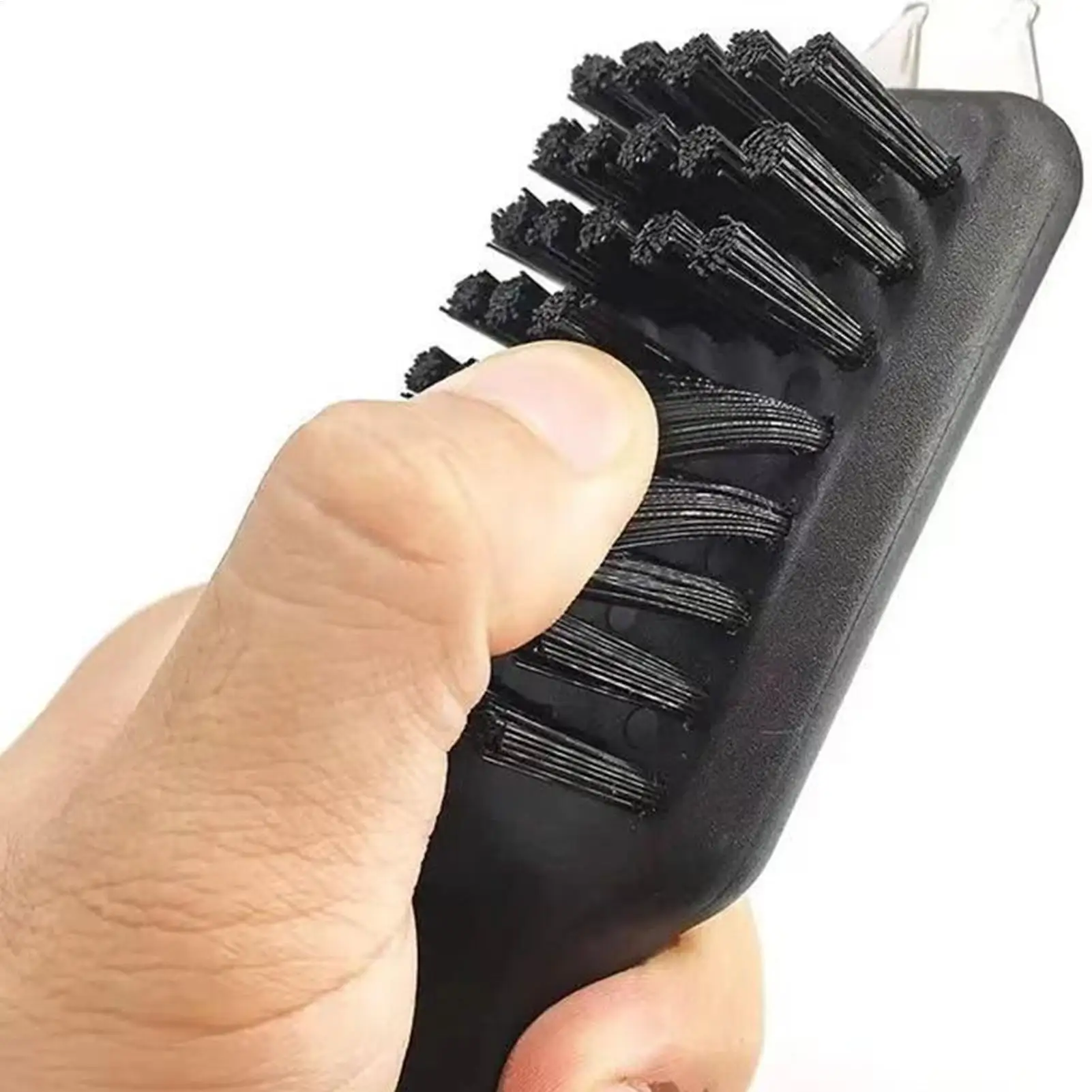 2PCS Golf Shoe Brush With Shoehorn Handle 2-Sided Bristle Cleaner Tool Portable Golf Club & Shoe Dirt Remover For Course Locker