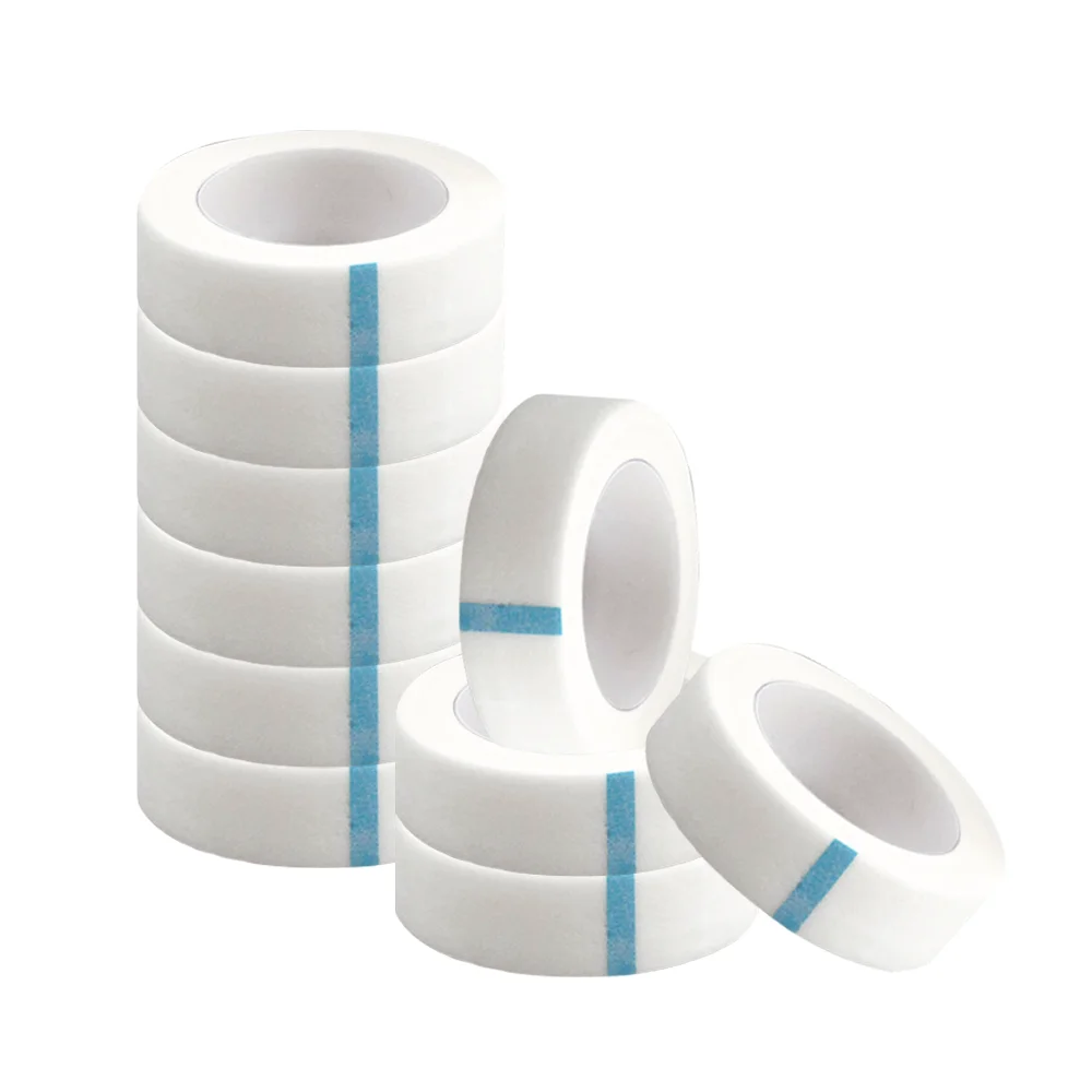 10 Pack Eyelash Tape White Paper Fabric Tape for Eyelash Extension Supply