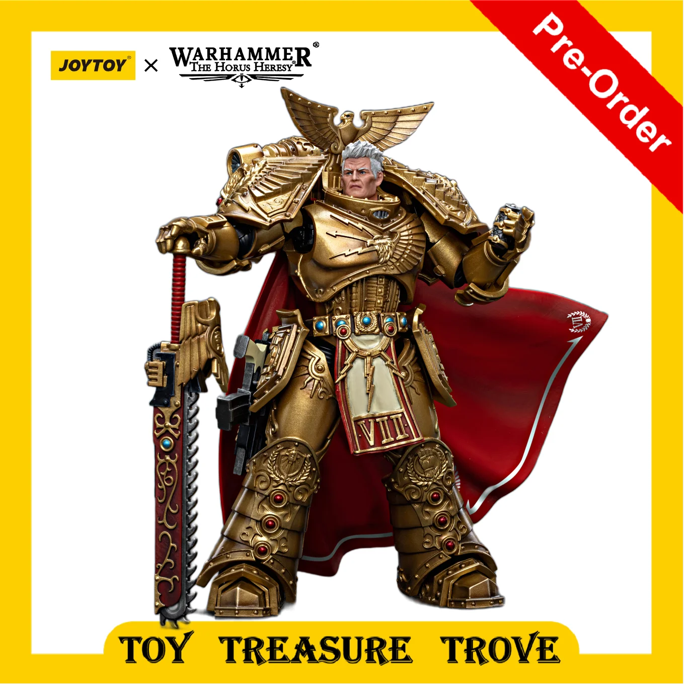 [PRE ORDER]1/18 JOYTOY Warhammer 30k Action Figure Imperial Fists  Rogal Dorn, Primarch of the Vllth Legion Model anime figure