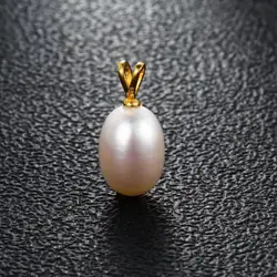 8-9mm Real Natural Freshwater Pearls Rabbit Pendant Head 925 Sterling Silver without Chain Classic Fashion Hot Gifts for Women