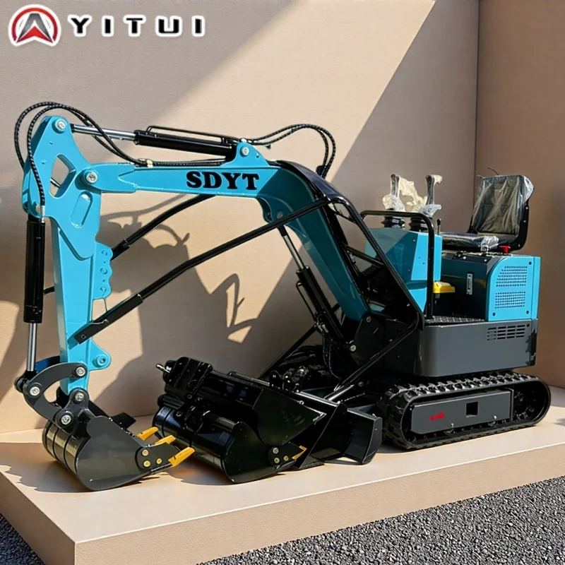 آلة حفار هيدروليكية صغيرة الحجم SDYT مخصصة 1.2 1.5 طن لتجديد المزرعة/الحديقة الخارجية