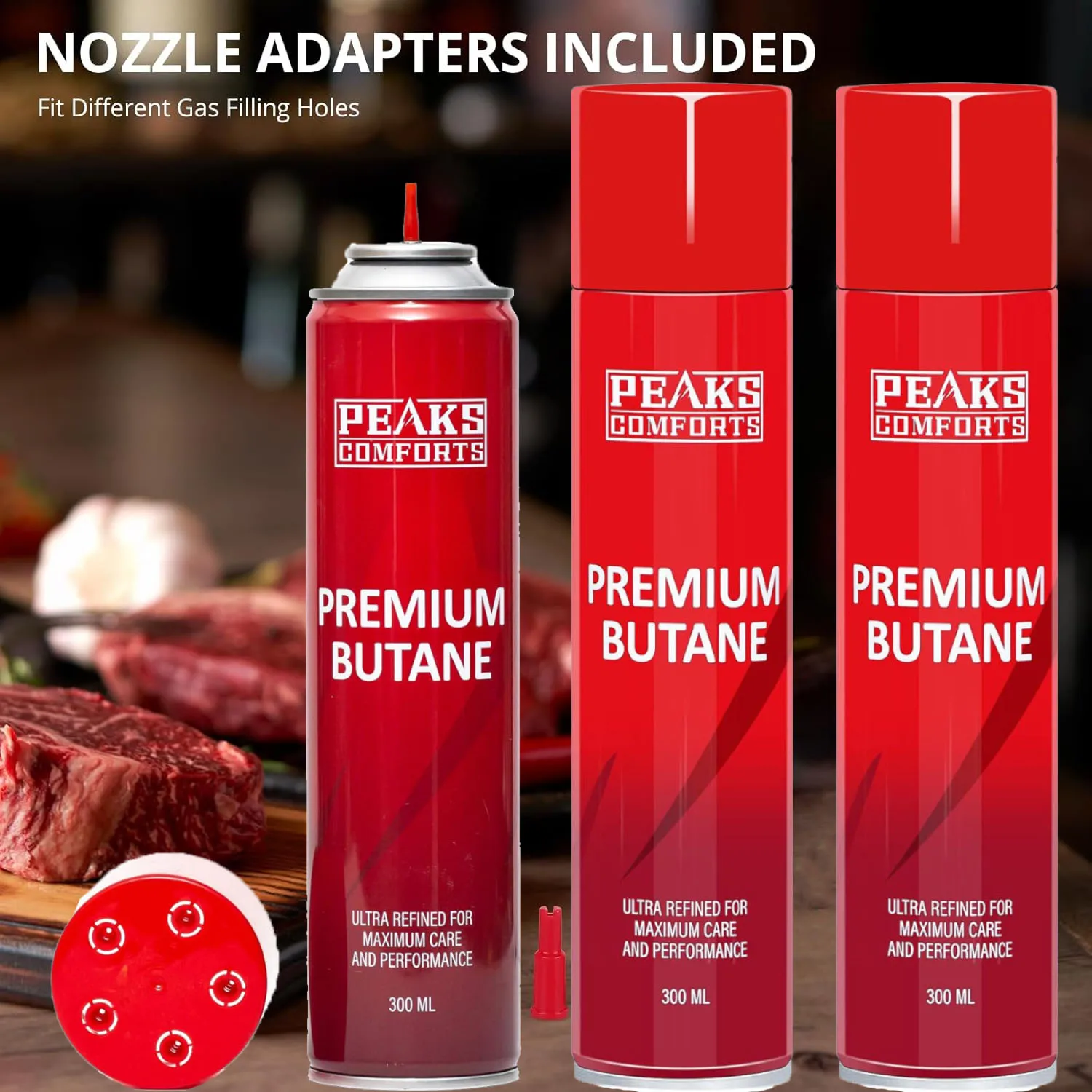 

Канистра для заправки красного бутана, кулинарная, 300 мл, многоразовая, ультра-офинированная для кухни