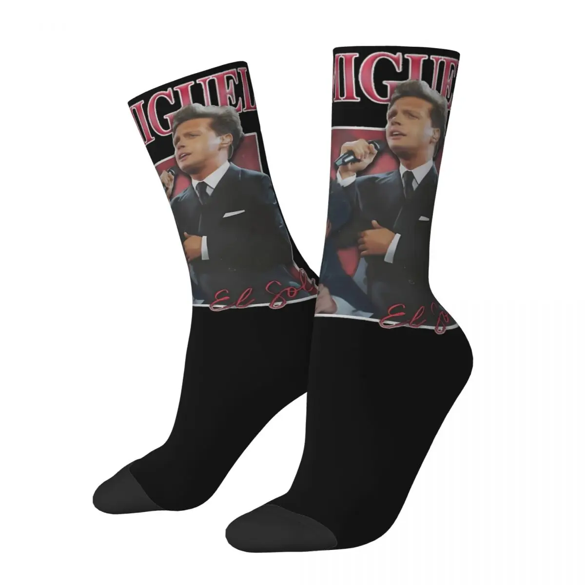 Cool Unisex Vintage Luis Miguel Bootleg Socks Mexican Singer Stuff Cozy Socks Warm Best Gift Idea