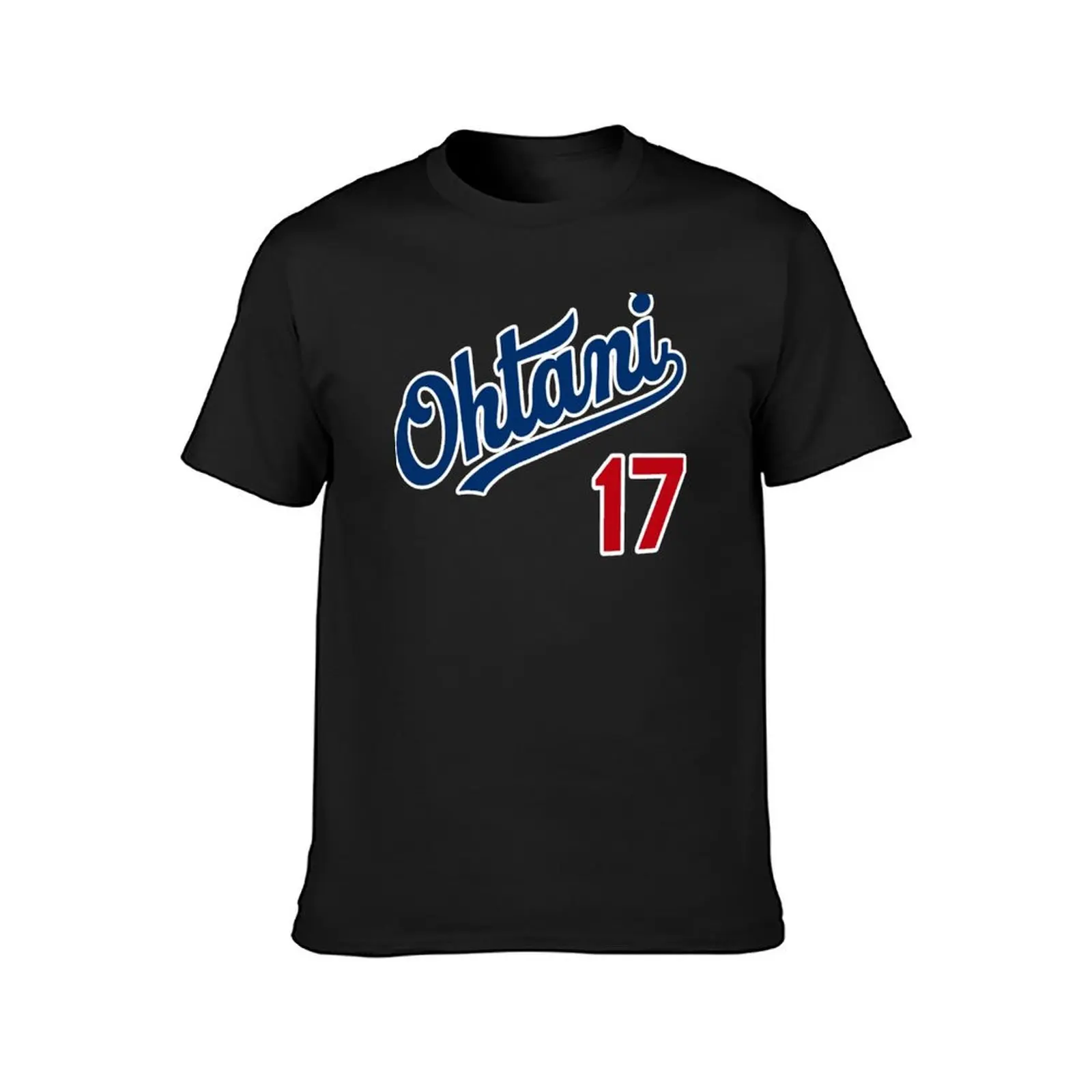 Shohei Ohtani 17 Jersey Front T-Shirt vintage clothes korean fashion Men's t-shirt