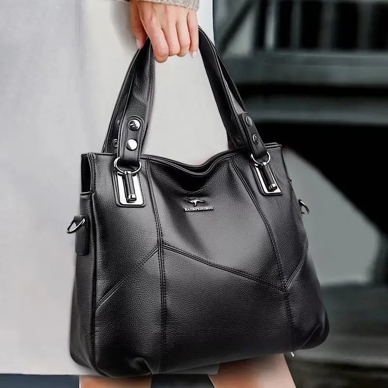 

Women Luxury Handbag Purses Branded Designer Real Cowhide Leather Shoulder Crossbody Messenger Bags for Female Elegant Tote Sac