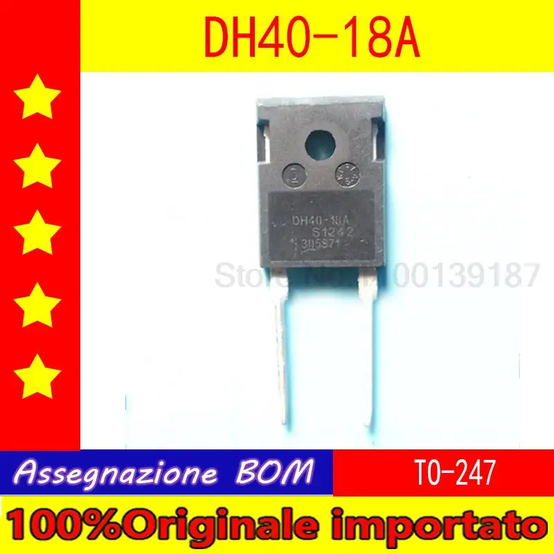 5pcs/lot   DH40-18A TO-247 fast diode common tube for welding machine 40A 1800V