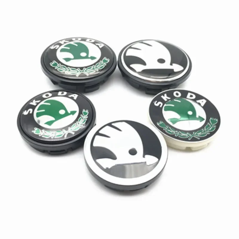 20pcs/lot 56mm 65mm Car Original Wheel Center Cover Hub Cap Emblem For Skoda Octavia Fabia Rapid Yeti Superb A5 A7 VRS VII