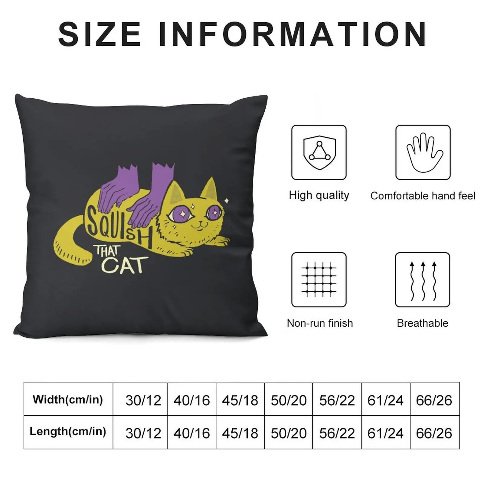 Squish that Cat! Throw Pillow Sofa Decorative Covers Decorative Pillow Covers For Sofa pillow