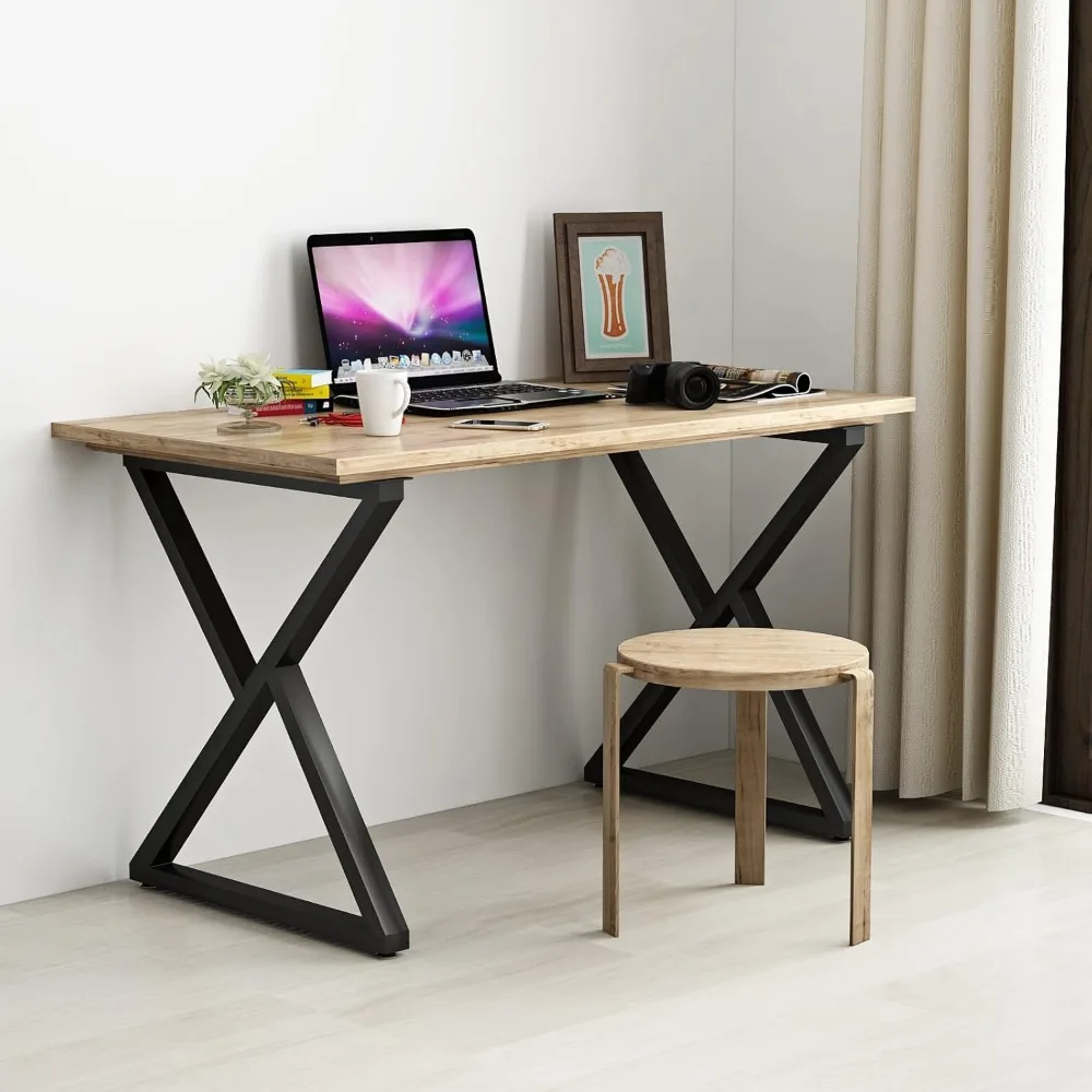 Pernas de mesa de metal resistentes para mesas de jantar e cozinha, 28 x 24, conjunto de 2, pernas de móveis de uso múltiplo