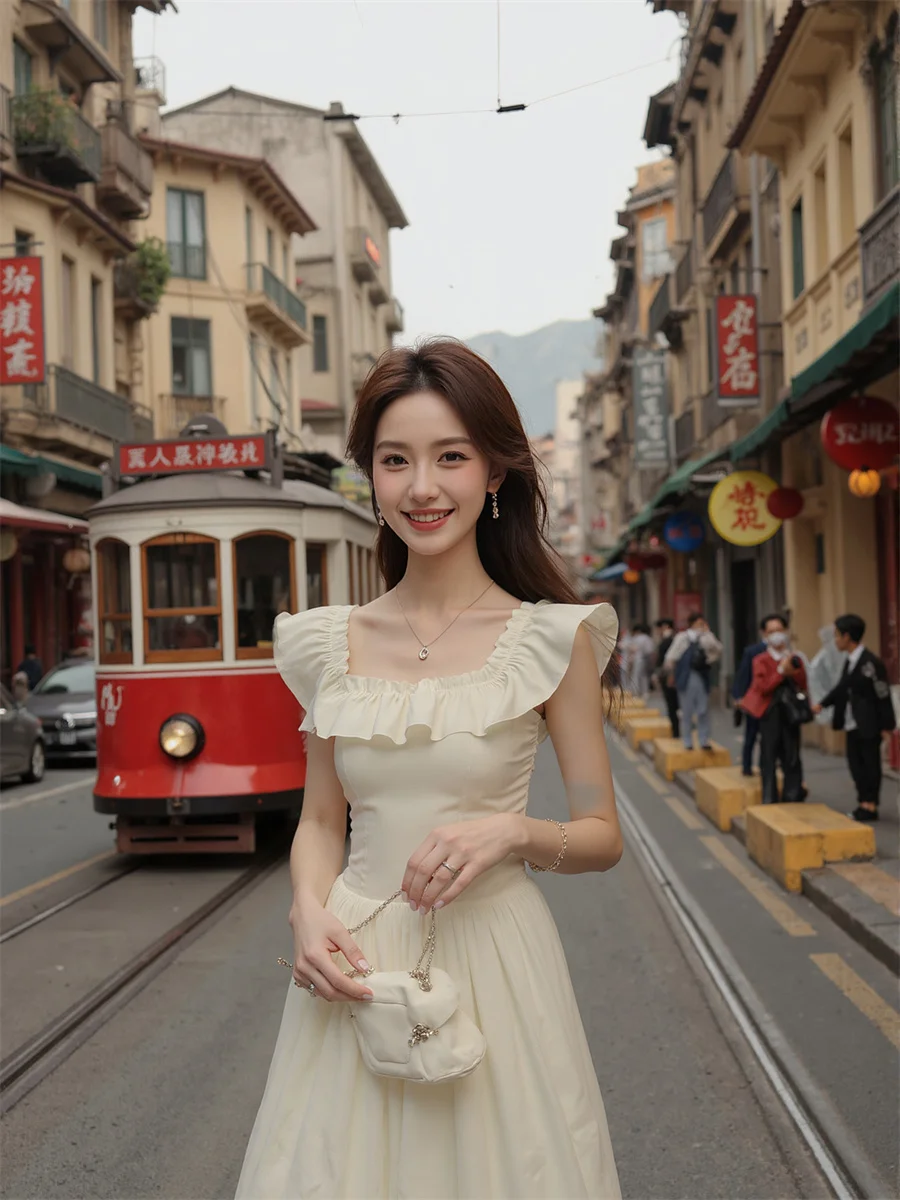 Robes de jour décontractées pour femmes, Style Preppy, col en v, coupe basse, décolleté en cœur, Sexy, chaude, épicée, automne