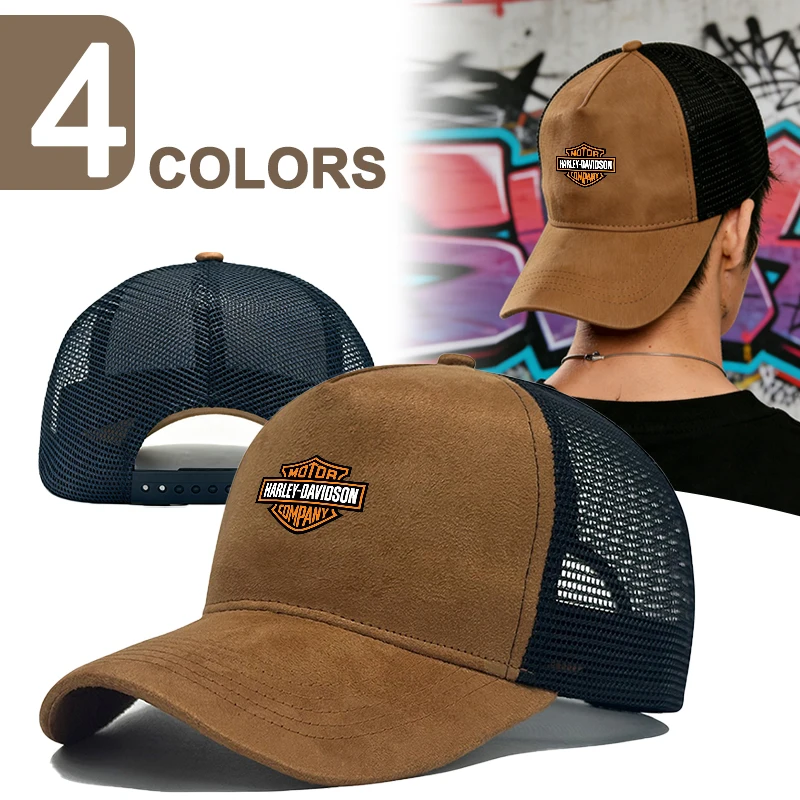 כובע בייסבול רשת סוודה לגברים, כובע טראקר מתכוונן לשימוש יומיומי בחוץ עבור הארלי דיוידסון אלקטרה גלייד אולטרה קלאסיק 1250 S PA