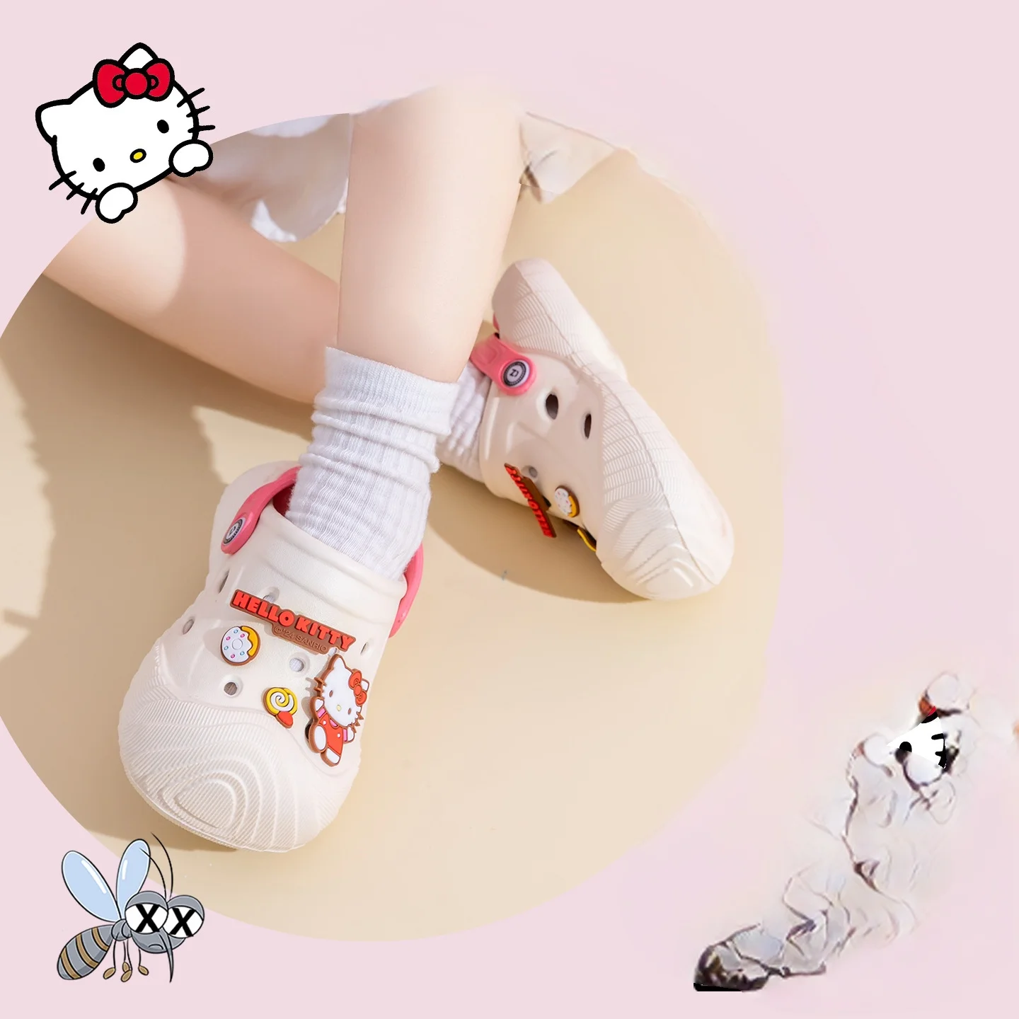 

Kids'Casual Shoes Sandals EVA Cartoon shoes Summer Shoes For Girls Soft Bottom Anti-slip Blue Pink Shoes Size 14cm-19cm