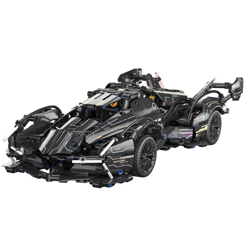 Compatible building block new sports car cyberpunk programming remote control sports car assembly model toy boy gift image 5