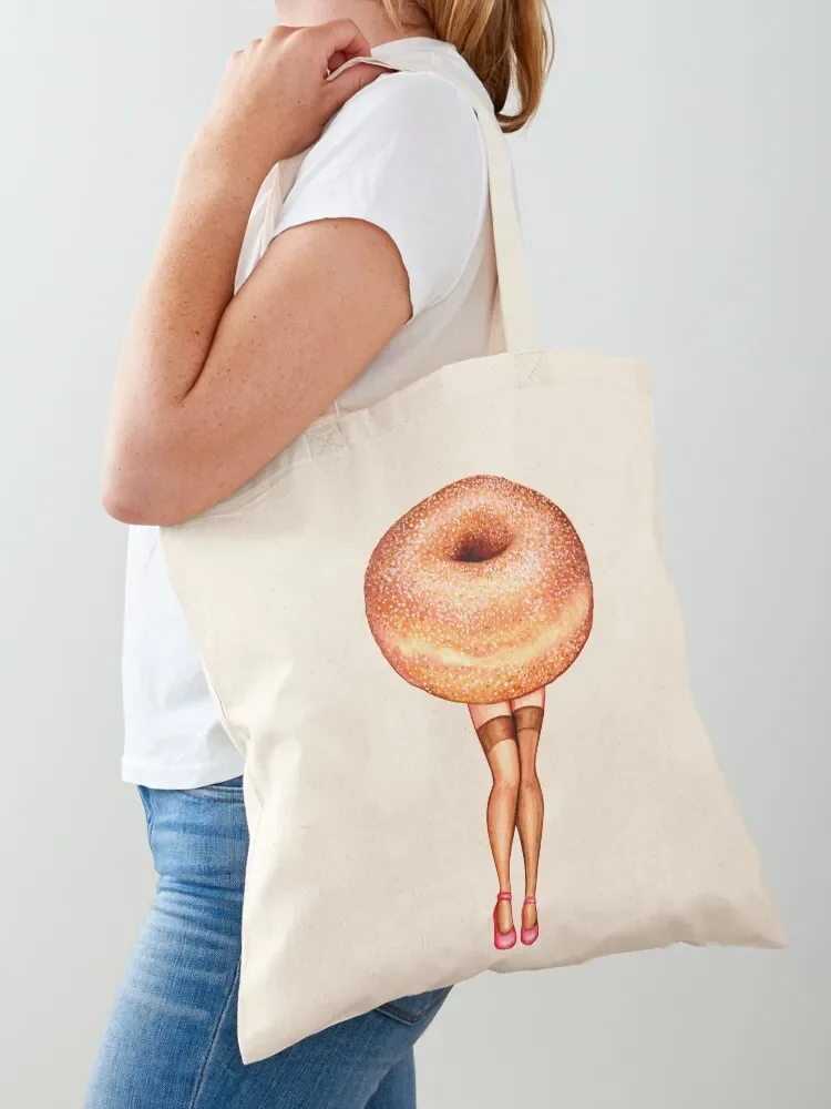 Donut Pin-Up Tote Bag Shopper handbag reusable shopping bag Tote Bag