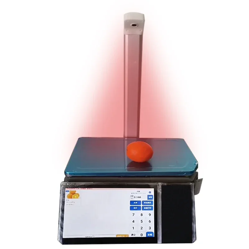 Pos System With Weighing Scales Touch Screen AI Label Bar code Digital Scale Thermal Ticket Printing