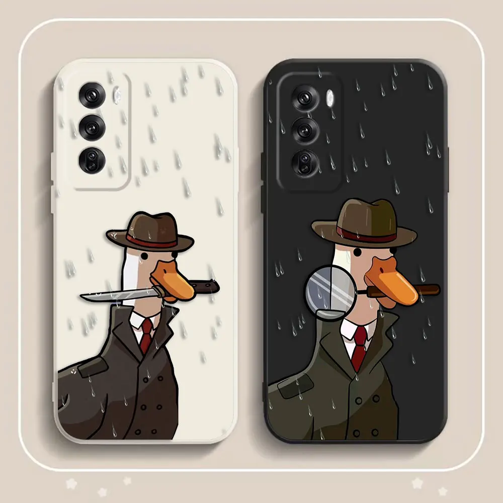 

New Funny Duck Goose Custom Photo Phone Case For OPPO A7 RENO Z 2F 2Z 3 4 4F 5F 5 6 6Z 7 7Z 8 8T 10 12 13 13F PRO Silicone Case