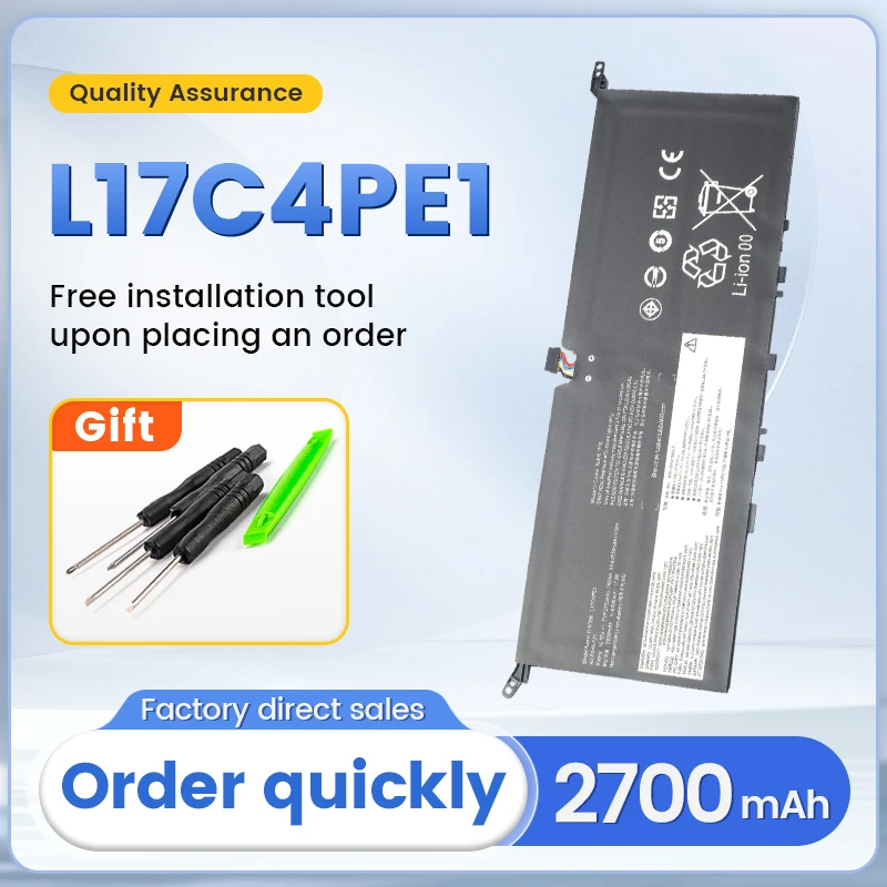 

SOMI L17C4PE1 For Lenovo YOGA S730-13 S730-13IWL ( 81J0 ) IdeaPad 730S 13 730S-13IWL Laptop Battery L17M4PE1 L17S4PE1