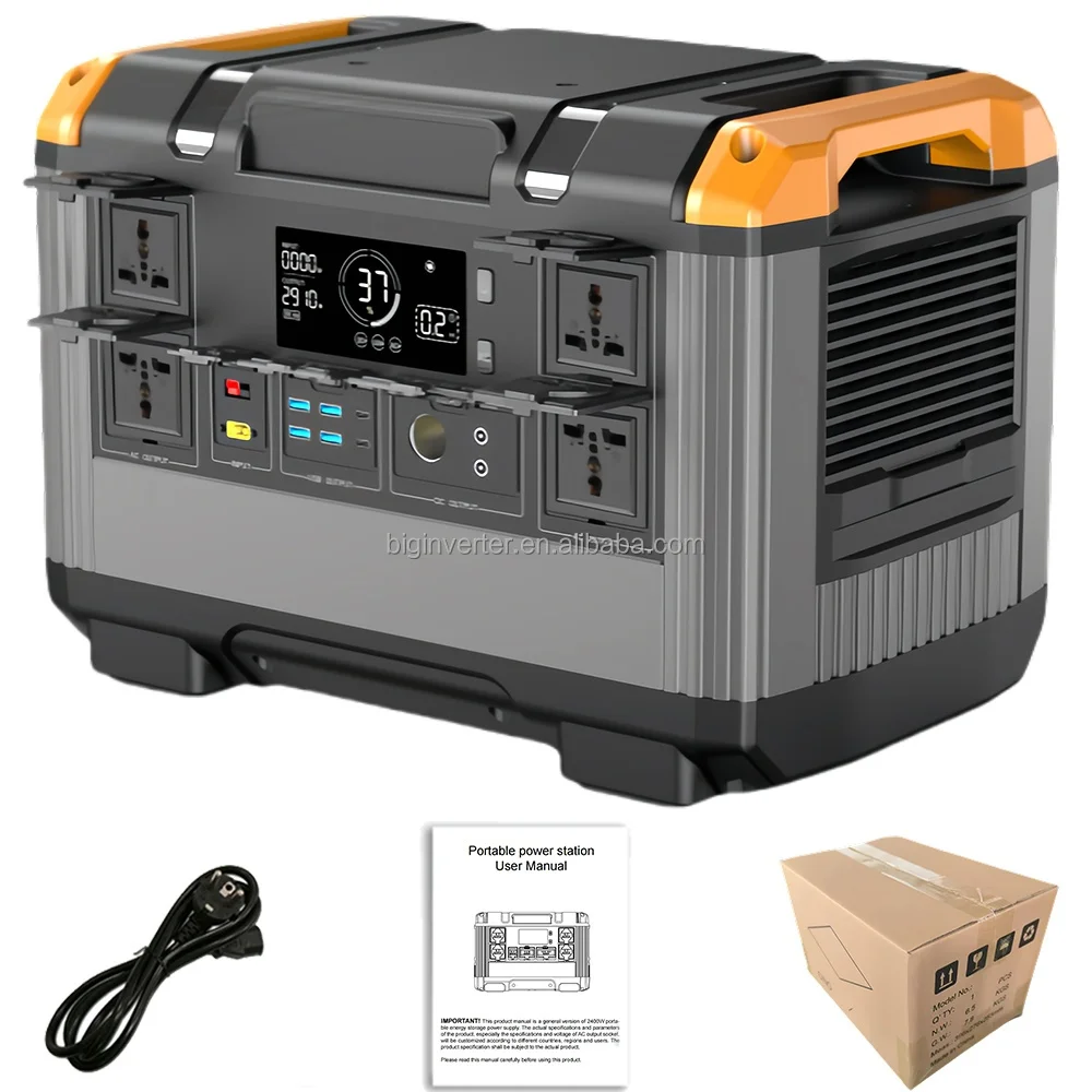 

Household Emergency Power Supply Quick Charge 2400W Portable Solar Generator Power Station for Home Outdoor Camping
