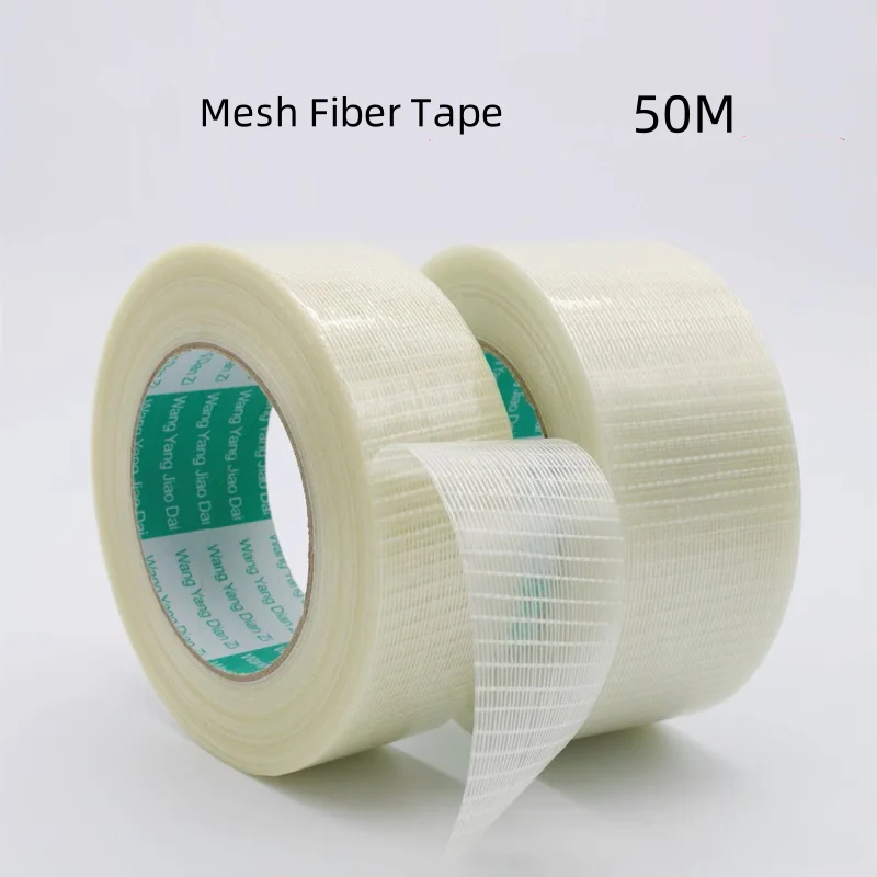 1Pcs High Temperature Strong Grid Fiber Tape  10-50 mm * 50 M Mold Home Appliance Bundled Fixed