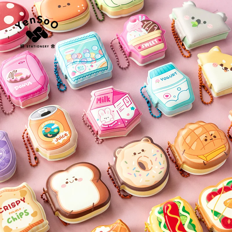 Yanshe Styling Stress Verlichten Gemak Sticker Bean Notebook Leuke Student Draagbare Kantoor Plakbare Memo Sticker Grappig