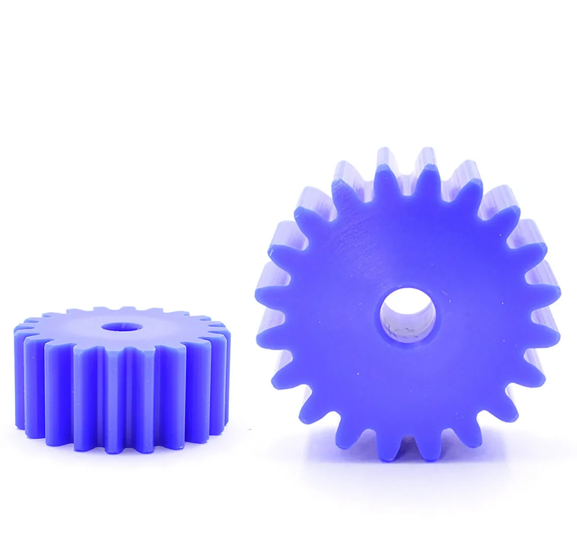 1Pcs Mod 3 Blue Nylon Spur Gear 46T-60T Plastic Mechanical Transmission Motor Pinion Gear Process Hole 8mm 10mm