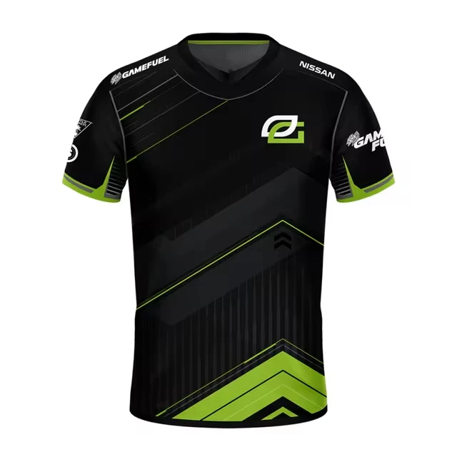 Optic Pro Liquid Team Jersey Esports Game Uniform CSGO Dota2 Tops Letnie oddychające koszulki Chłopięce koszulki