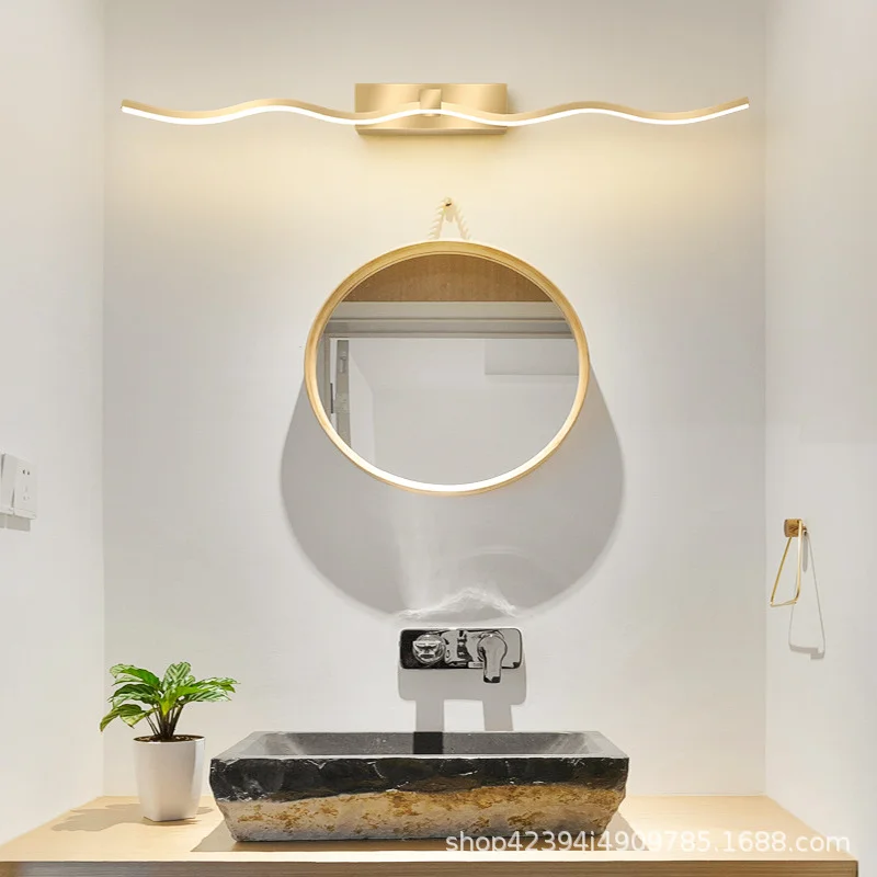 

Mirror Headlight Bathroom Simple Modern Led Makeup Mirror Bathroom Light Nordic Waterproof Anti-fog Lamps