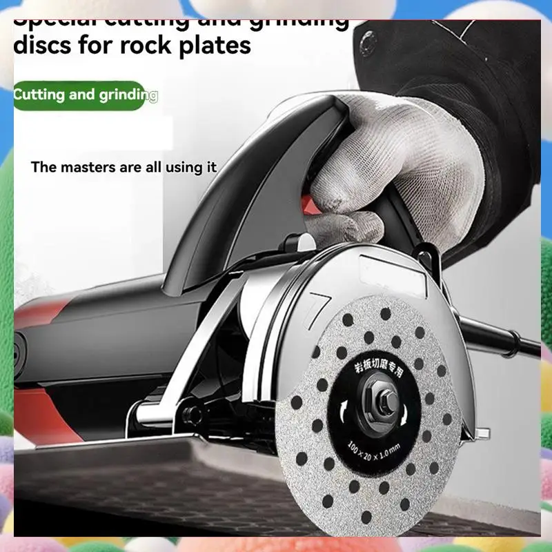 

5PCS Dia 100Mm Rock Grinding Cutting Disc Ultra-Thin Saw Blade Multi Hole Disc Marble Tile Glass Cutter Plate-AS97