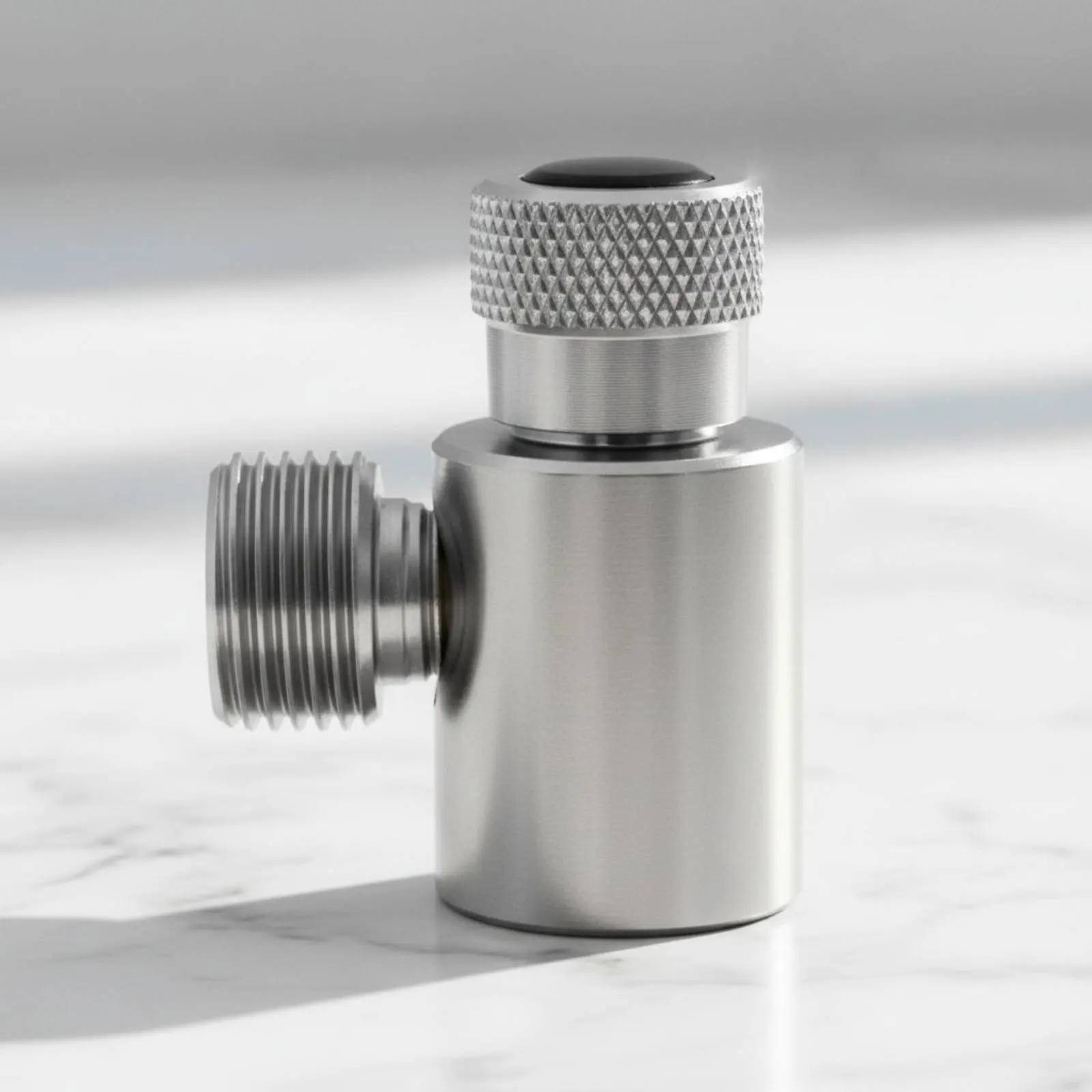 Tr21-4 to W21.8 Adapter Dual Outlet Carbonation System Adapter CO2 Cylinder Connector Metal Construction Gas Accessory Leak