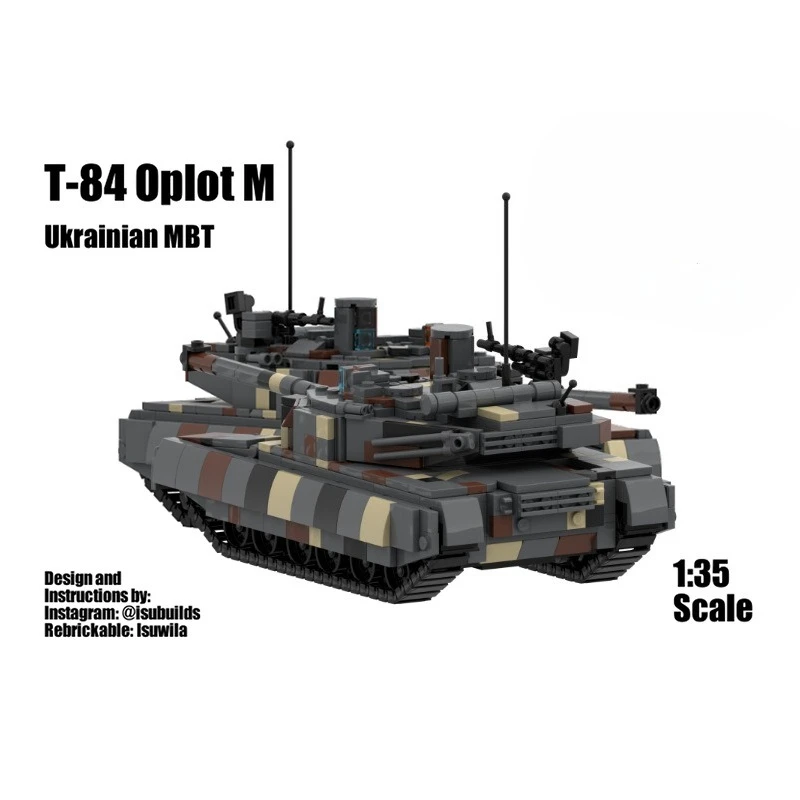 MOC Military Tank T-84 Model Assembled Building Block Classic Creative Toys Children Educational Collection Bricks Toys
