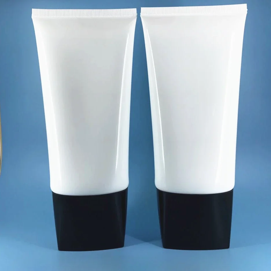 

Cosmetic Hosepipe 150G White Glaze Surface Flat Tube Weight Loss Cream Bottle 150ml Body Lotion Hose 10pcs/lot