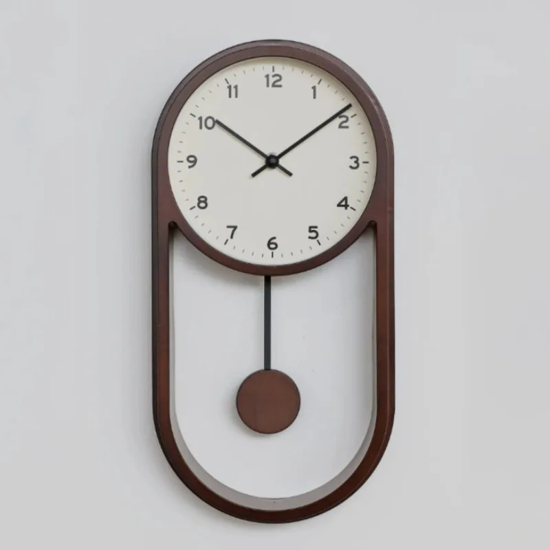 Vintage Wall Clocks Creative Walls Clocks Luxury Living Room Decoration Wall Clock Bedroom Ornament Scale Clock with Swaying