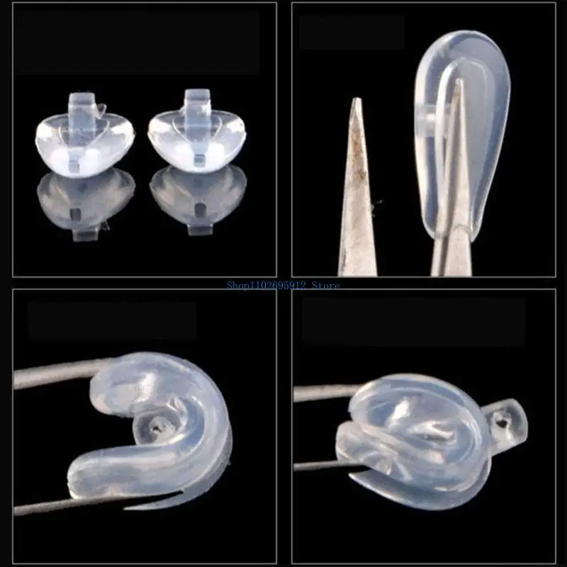 

N7YE 25 Pair/Lot Silicone Eyeglass Soft Nose Pad On Nose Pad Glasses Massage for Health Care Anti-Slip Tool for Sungla