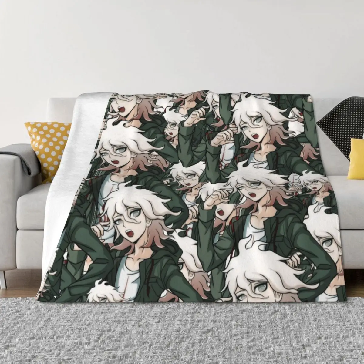 

*nagito komaeda voice* hope Throw Blanket Hairy Softest Bed Thin Blankets