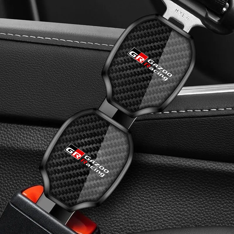 

Автомобильный зажим для ремня безопасности, карбоновый удлинитель, пряжка, заглушка, автомобильные аксессуары, интерьер для Toyota GR Sport Gazoo Racing RAV4 C-HR Mirai