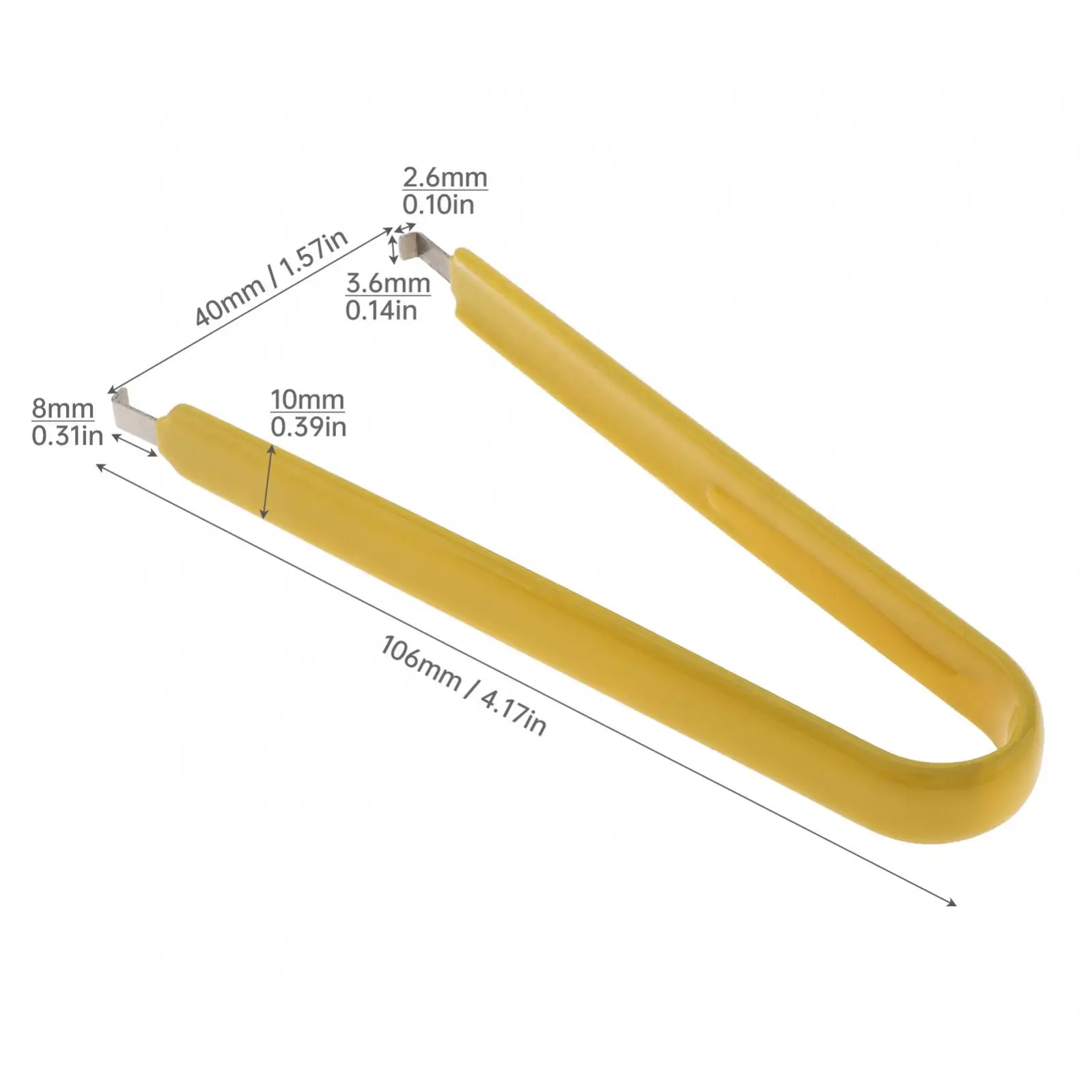 U Shape Tweezer IC Chip Extractor Electronic Component Extraction and Repair Tool Tweezer Puller, Yellow Fuse Pullers
